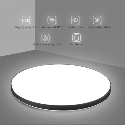 SOLIS Plafoniera LED 37cm 32W Luce Fredda Plafoniere LED Nero Titolo predefinito Alessandro Design