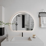 Specchio ovale a LED, antiappannante, 60x54 cm, Z014 Basic Touch Specchi Korman E Titolo predefinito Alessandro Design