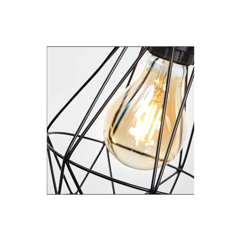 Lampadario Aethra, 1x E27, metallo, nero Lampadari industriali Titolo predefinito Alessandro Design