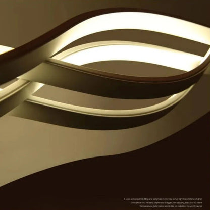 Lampadario LED a Sospensione con Telecomando WAVE 89W, Lineare, Luce Fredda/Calda/Neutra, Dimmerabile, Bianco, Lampadari LED con Telecomando Titolo predefinito Alessandro Design