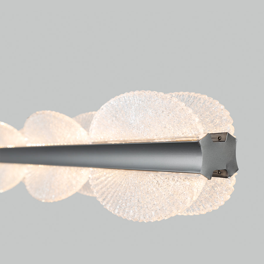 Lampadario LED a Sospensione con Telecomando ISOTTA 105W, Luce Fredda/Calda/Neutra 3000K/4000K/6000K, Dimmerabile, Altezza Regolabile, Nero e Argento, Lampadari a LED con Telecomando in Metallo e Cristallo Titolo predefinito Alessandro Design