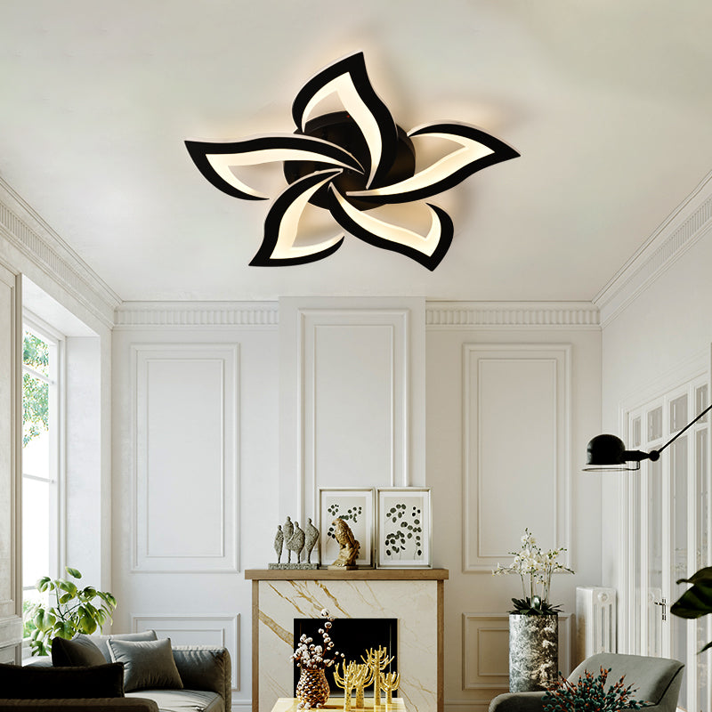 Lampadario LED con Telecomando LT660/5BK, 5 Elementi, 54W, Luce 3000/4000/6000K, Nero, Altezza Regolabile Lampadari LED con Telecomando Titolo predefinito Alessandro Design