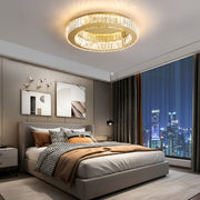Lampadario a LED con telecomando e cristallo VERTUS 18W, 30cm, Cerchio, Luce Fredda/Calda/Neutra, Dimmerabile, Oro Lampadari a LED con telecomando Titolo predefinito Alessandro Design