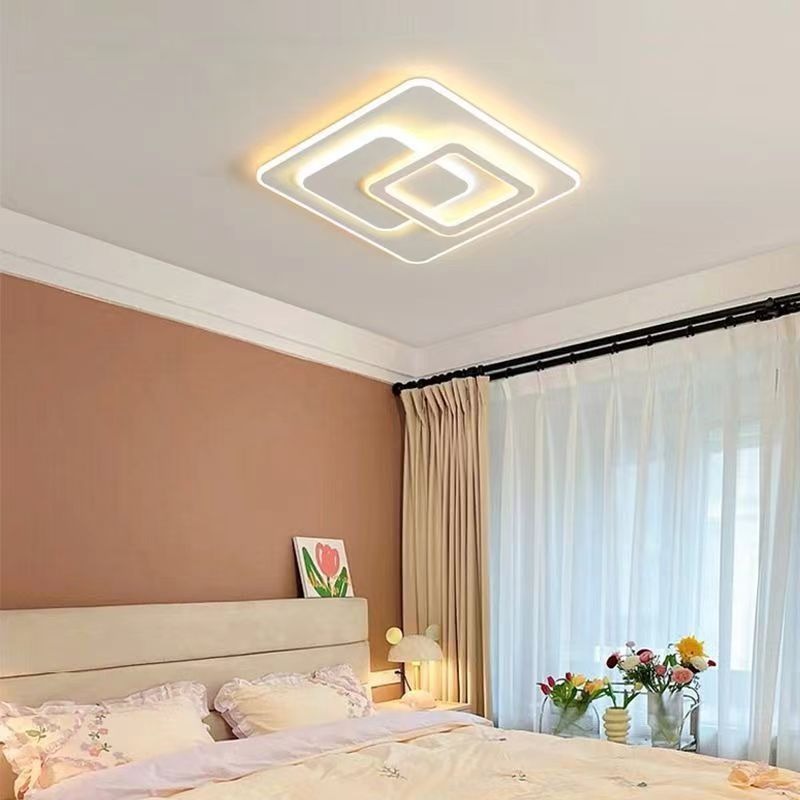 Lampadario a LED con telecomando NOLUX 34W, Quadrato, Luce Fredda/Calda/Neutra, Dimmerabile, Lampadari a LED bianchi con telecomando Titolo predefinito Alessandro Design