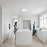 Plafoniera LED SOLIS, D47cm, 70W, Luce Fredda 6000K, Oro