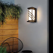 Applique da esterno LED AX140BK 20W Bianco Nero Applique da esterno Titolo predefinito Alessandro Design