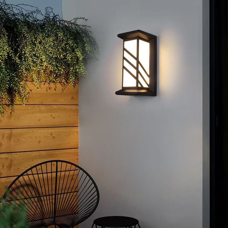 Applique da esterno LED AX140BK 20W Bianco Nero Applique da esterno Titolo predefinito Alessandro Design