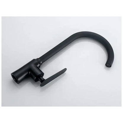Rubinetto per lavello Cartuccia in ceramica Rubinetto girevole Nero Connessioni incluse Rubinetti da cucina EC01 Titolo predefinito Alessandro Design