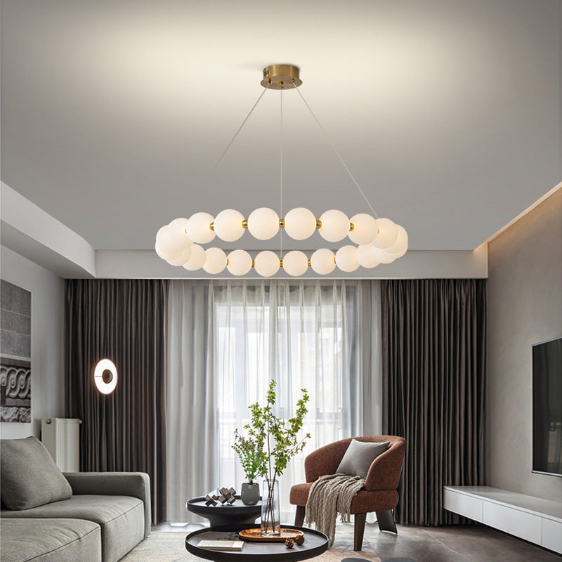 Celeste Lampadario LED a Sospensione in Acrilico da 42W con Telecomando, Dimmerabile, Luce Calda/Neutra/Fredda 3000K/4000K/6000K, Lampadari a LED in Oro, Metallo e Acrilico con Telecomando Titolo predefinito Alessandro Design