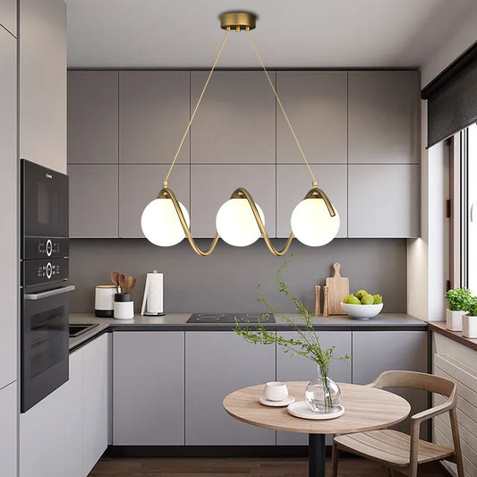 Lampadario LOFT Haven, 3x G9, Oro bianco, Metallo, Altezza regolabile, Lampadari moderni moderni Titolo predefinito Alessandro Design