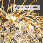 Lampadario di cristallo WALTZ Rhapsody, 9x G9, oro, 80 cm, altezza regolabile Lampadari di cristallo Titolo predefinito Alessandro Design