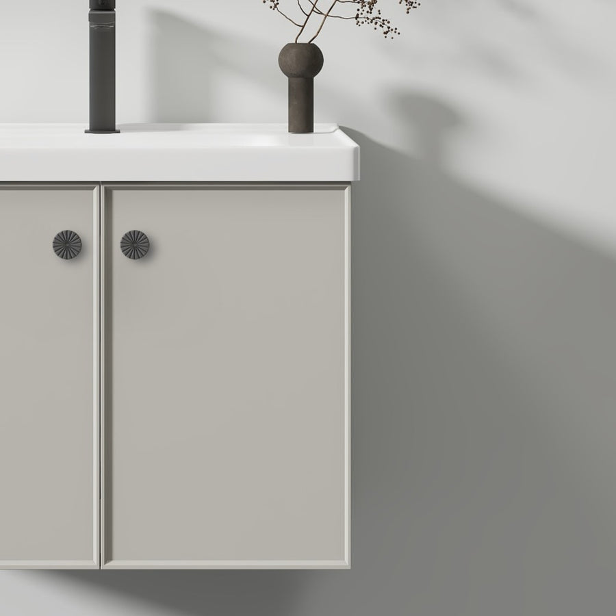Mobili Bagno, Mobile Con Specchio LED T1141G/60 Specchi Mobile Grigio Titolo predefinito Alessandro Design