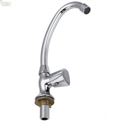 Rubinetto Acqua Fredda con Bocca Girevole, Cromato, AR003 Rubinetti Cucina Titolo predefinito Alessandro Design