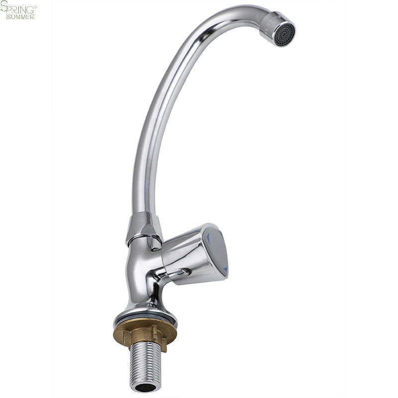 Rubinetto Acqua Fredda con Bocca Girevole, Cromato, AR003 Rubinetti Cucina Titolo predefinito Alessandro Design