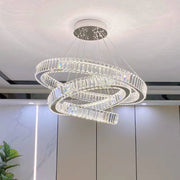 Lampadario LED con telecomando LLC130/3CH, Cristallo e metallo, 119W, 3 cerchi, dimmerabile, altezza regolabile, luce fredda/calda/neutra, illuminazione di lusso Lampadari LED con telecomando Titolo predefinito Alessandro Design