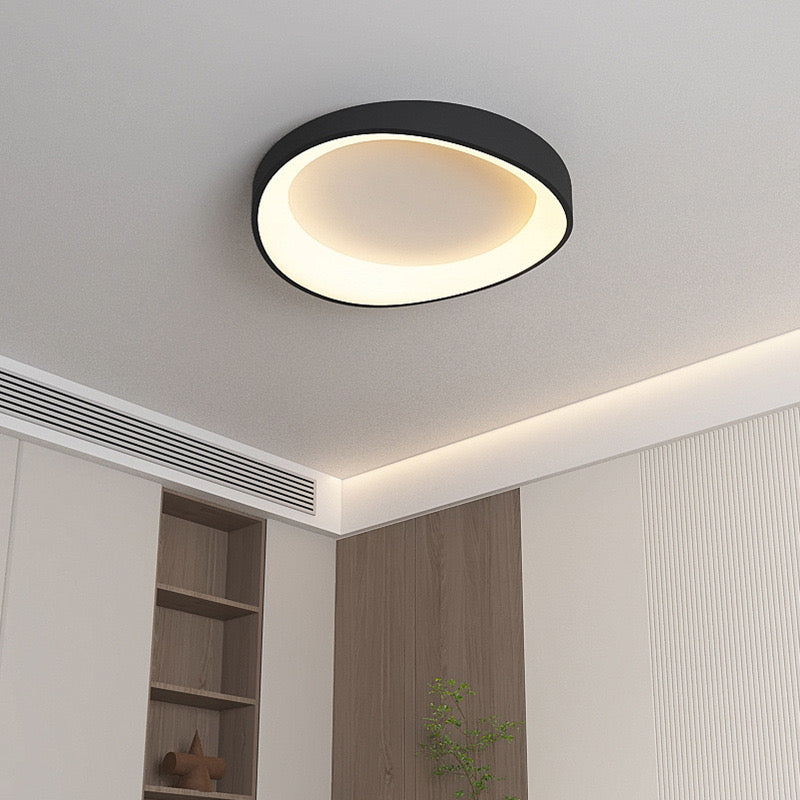 Plafoniera LED con Telecomando, PL103/520BK, 29W, Diametro 50cm, Luce Calda/Fredda/Neutra, Lampadari LED Neri con Telecomando Titolo predefinito Alessandro Design
