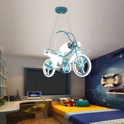 Lampadario LED per bambini MOTO, Tipo Moto, 40W, Luce Fredda/Calda/Neutra, Blu Bianco Lampadari per bambini Titolo predefinito Alessandro Design