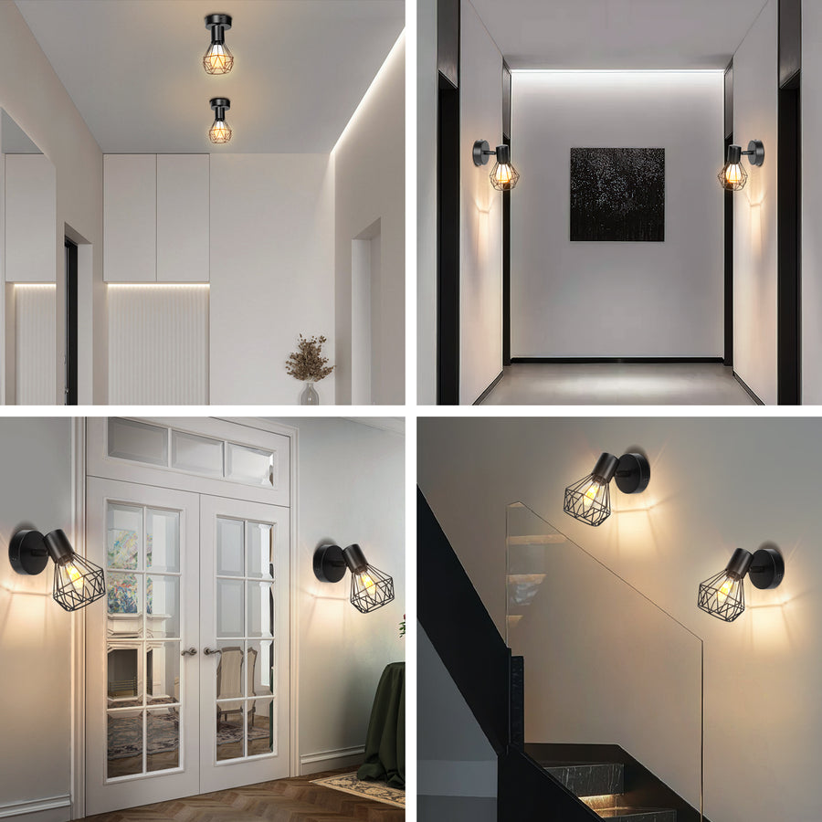 Lampadario con paralume, GRACIE, Diamond, 1XE14, Nero, Metallo Lampadari classici Titolo predefinito Alessandro Design