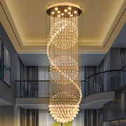 Candelabru Cristal LED 70W IMPERIALE Auriu, Diametru 50cm, Inaltime 200cm, Model Scara Candelabre Cristal Default Title Alessandro Design