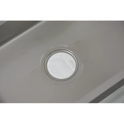 Lavello da cucina in acciaio inox 60x45x21 cm, acciaio inox spazzolato Titolo predefinito Alessandro Design