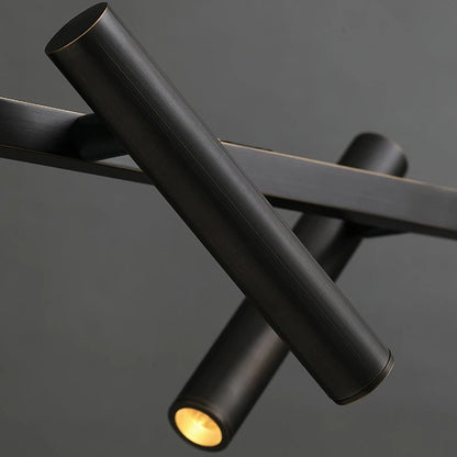Lampadario LED Harman, 23W, 6 Sorgenti, Luce Neutra, Nero Lampadari Moderni Titolo predefinito Alessandro Design