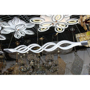 Lampadario LED a Sospensione con Telecomando WAVE 89W, Lineare, Luce Fredda/Calda/Neutra, Dimmerabile, Bianco, Lampadari LED con Telecomando Titolo predefinito Alessandro Design