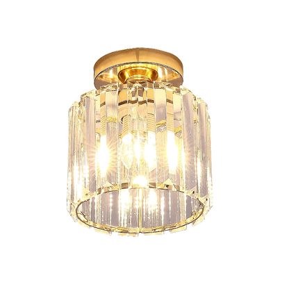 Lampadario Classico Georgiano LC110GD, 1xE27, Diametro 12 cm, Altezza 17 cm, Oro, Cristallo, Ferro, Lampadine Non Incluse Lampadari Classici Titolo predefinito Alessandro Design