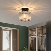 Lampadario Georgiano LC111BK, 1xE27, Diametro 12 cm, Altezza 17 cm, IP20, Nero, Cristallo, Ferro, Lampadine Non Incluse Lampadari Classici Titolo predefinito Alessandro Design