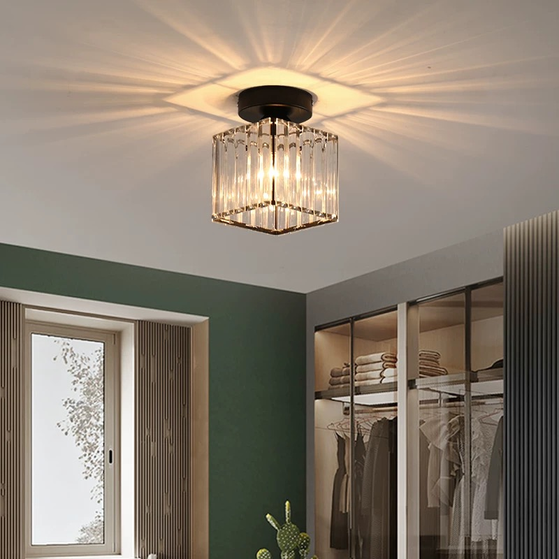 Lampadario Georgiano LC111BK, 1xE27, Diametro 12 cm, Altezza 17 cm, IP20, Nero, Cristallo, Ferro, Lampadine Non Incluse Lampadari Classici Titolo predefinito Alessandro Design