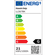 Lustra LED DUOFORM, 21W, 3 Patrate, lumina Rece/Calda/Neutra, Negru Lustre LED Default Title Alessandro Design