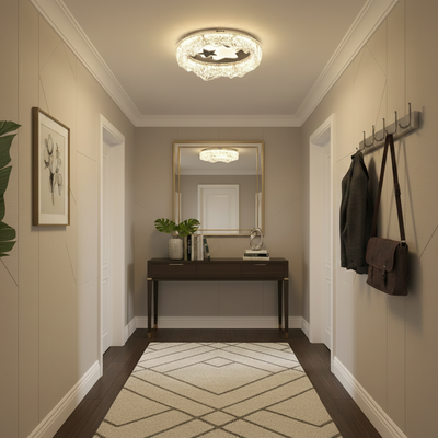 Lampadario LED Petito, 21W, Diametro 18cm, Luce Calda/Neutra/Fredda, Bianco, Metallo e Acrilico