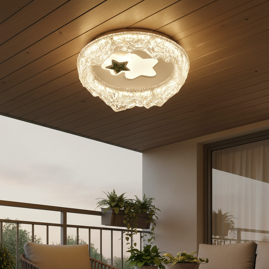 Lampadario LED Petito, 21W, Diametro 18cm, Luce Calda/Neutra/Fredda, Bianco, Metallo e Acrilico