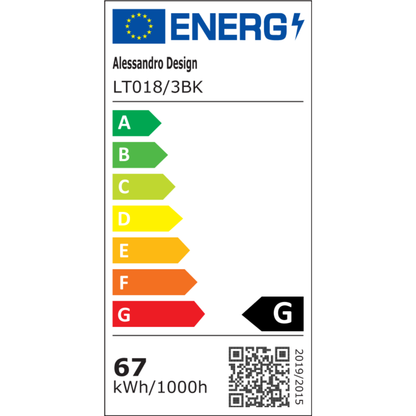 Lustra LED cu telecomanda Lorenzo, 67W, 3 Petale, lumina Rece/Calda/Neutra, Dimabila, Negru Lustre LED cu Telecomanda Default Title Alessandro Design