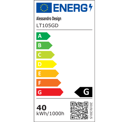 Lampadario LED a sospensione con telecomando CASSANDRA 40W, Lineare, Luce Fredda/Calda/Neutra, Dimmerabile, Dorato, Lampadari LED con Telecomando Titolo predefinito Alessandro Design