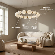 Lampadario LED a sospensione FAUSTO II, 42W, Luce Fredda/Calda/Neutra, Altezza regolabile, Lampadari Moderni Oro Titolo predefinito Alessandro Design