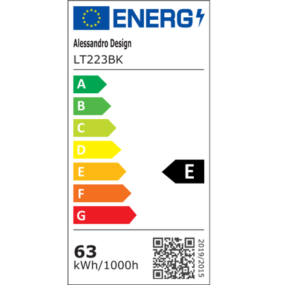 Lampadario a LED con telecomando HELIX 63W, Luce Fredda/Calda/Neutra, Dimmerabile, Nero Lampadari a LED con telecomando Titolo predefinito Alessandro Design