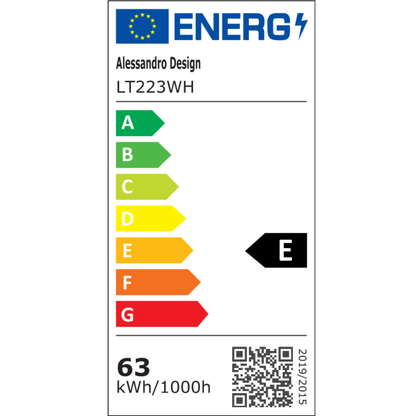 Lampadario a LED con telecomando ELIZA, 63W, Luce Fredda/Calda/Neutra, Dimmerabile, Lampadario a LED Bianco con telecomando Titolo predefinito Alessandro Design