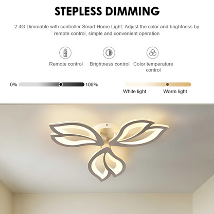 Lustra LED cu telecomanda LILY 40W, 3 Elemente, lumina Rece/Calda/Neutra, Dimabila, Alb Lustre LED cu Telecomanda Default Title Alessandro Design