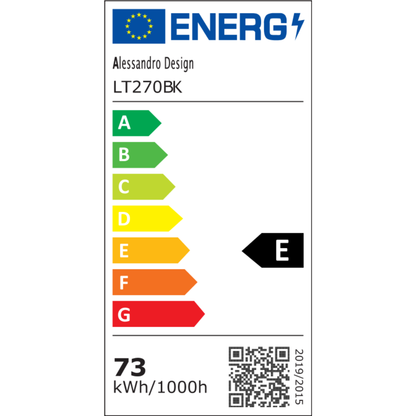 Lampadario LED a Sospensione con Telecomando CHIARA, 73W, Luce Fredda/Calda/Neutra, Dimmerabile, Nero Lampadari LED con Telecomando Titolo predefinito Alessandro Design