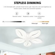 Lampadario a LED con telecomando ORCHID 66W, 5 Petali, Luce Fredda/Calda/Neutra, Dimmerabile, Lampadario a LED Bianco con telecomando Titolo predefinito Alessandro Design
