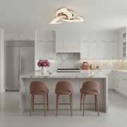 Lampadario LED HALESA Elegance con telecomando e cristallo, 44W, 3 sorgenti, Luce Fredda/Calda/Neutra, Dimmerabile, Oro