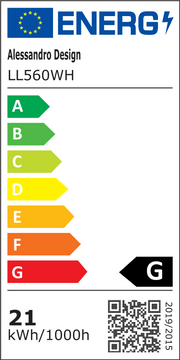 Lampadario LED VERTEX CIRCULA 21W, 2 Cerchi, Strutture in Metallo, Luce Fredda/Calda/Neutra, Lampadari LED Bianchi Titolo predefinito Alessandro Design