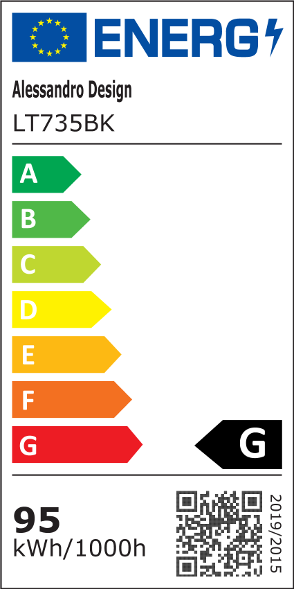 IANUSIS Lampadario LED con telecomando 95W, 3 Elementi, Luce Fredda/Calda/Neutra, Dimmerabile, Nero Lampadari LED con Telecomando Titolo predefinito Alessandro Design