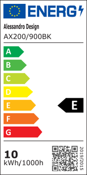 Lampada da parete a LED per esterno Mack, lunghezza 90 cm, 10 W, IP65, metallo, lineare, nera. Lampada da parete per esterno. Titolo predefinito Alessandro Design