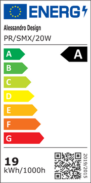 Proiettore LED 19W 6000K IP65 220-230V 12 sorgenti Carcasa Negra Metallica Titolo predefinito Alessandro Design