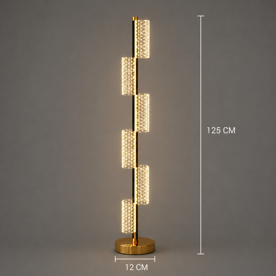 Lampada LED 40W Moderna Austin 125Cm 3000/4000/6000K Oro