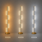 Lampada LED 40W Moderna Austin 125Cm 3000/4000/6000K Oro