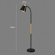 Lampadar TEMIRTAU, 1 x E27, Metal, Negru