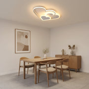 Lampadario a LED con telecomando AMI 48W, 3 Cuori, Luce Fredda/Calda/Neutra, Dimmerabile, Lampadario a LED Bianco con telecomando Titolo predefinito Alessandro Design