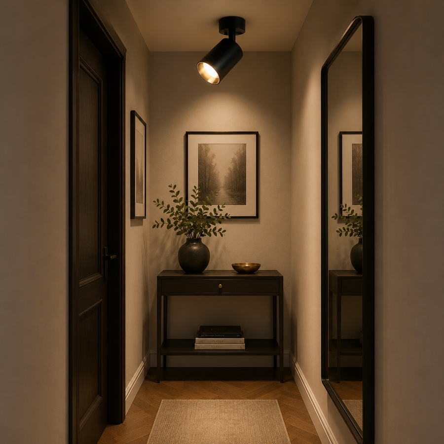 Lampadario Joom con Proiettore 1XGU10 Nero
